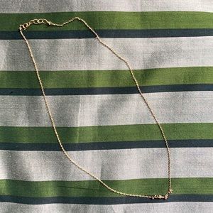 14k solid gold chain with pebble detail